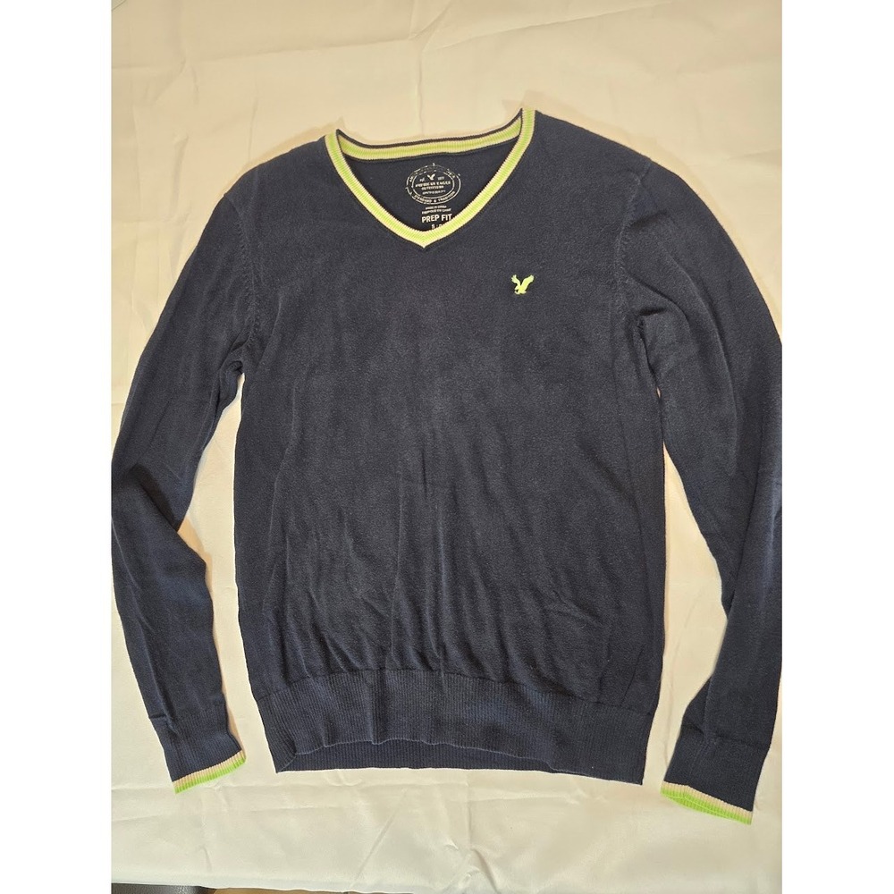 American Eagle Outfitters V-Neck Sweater Prep‎ Fit Pullover Small